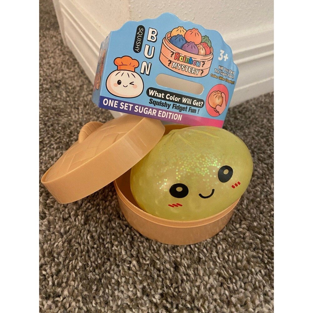 Yellow Squishy Bun Kids Toy - One Set Sugar Edition dumpling